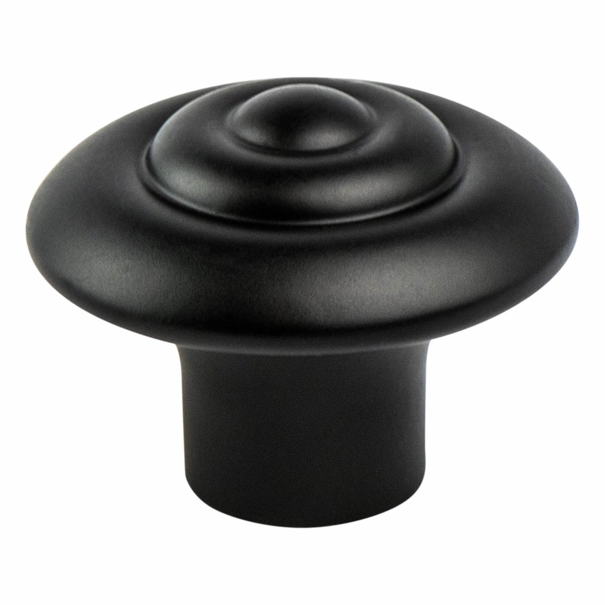 Berenson 3055-155-P 1.25 in. dia. Rhapsody Knob with Satin Black