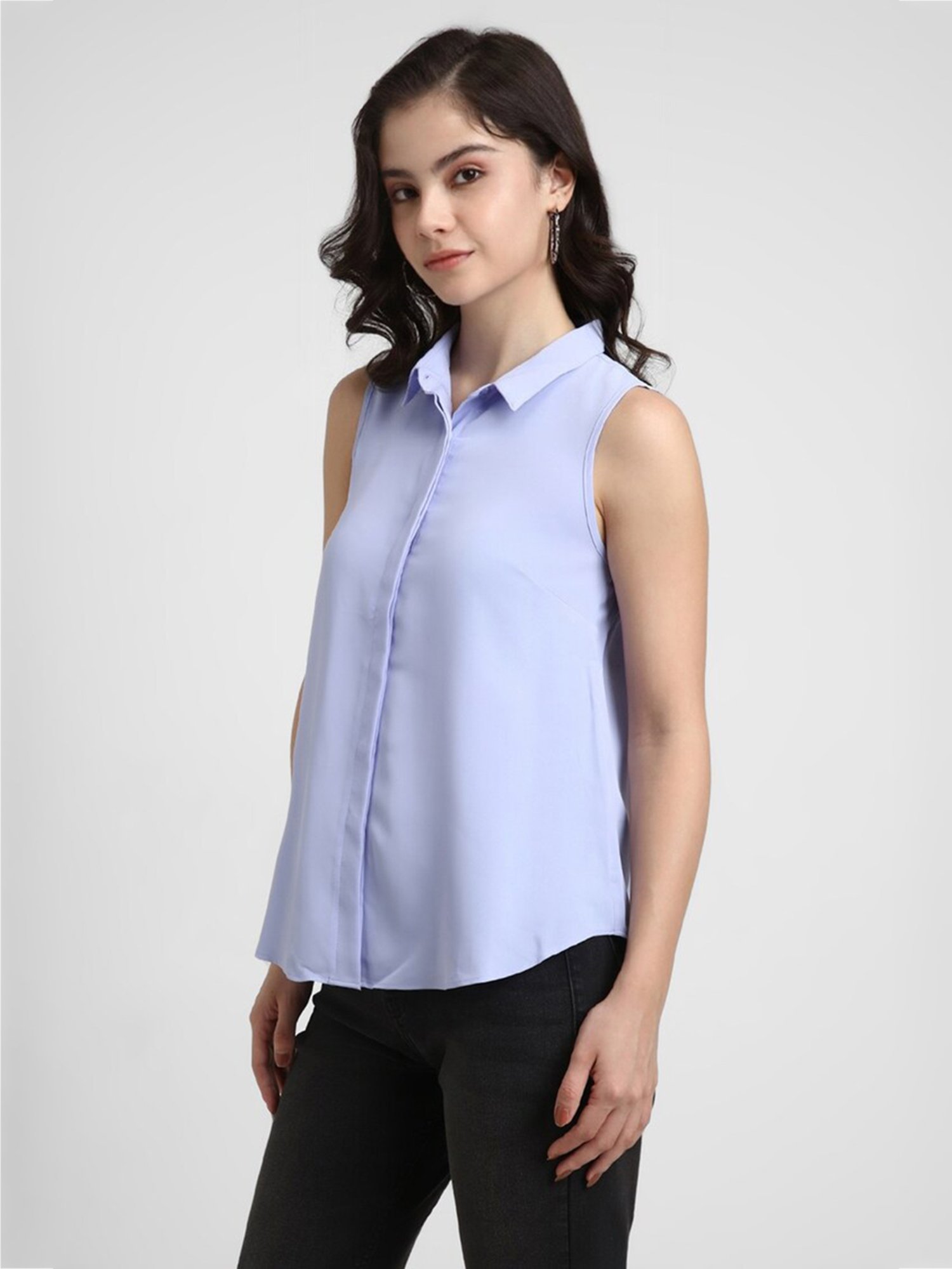 Forever 21 Blue Regular Fit Top