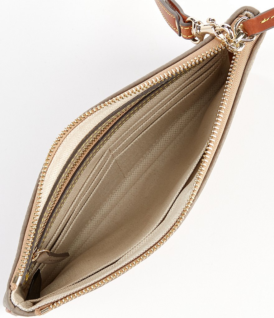 Dooney & Bourke Pebble Collection Large Leather Zippered Wristlet