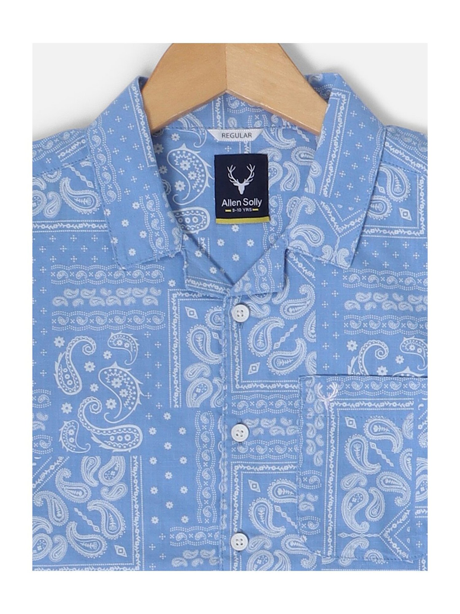 Allen Solly Junior Blue Printed Shirt