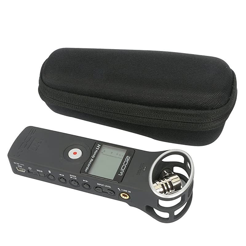 Hard Carrying Case for Zoom H1n Portable Recorder Onboard Stereo Microphones Camera Mountable