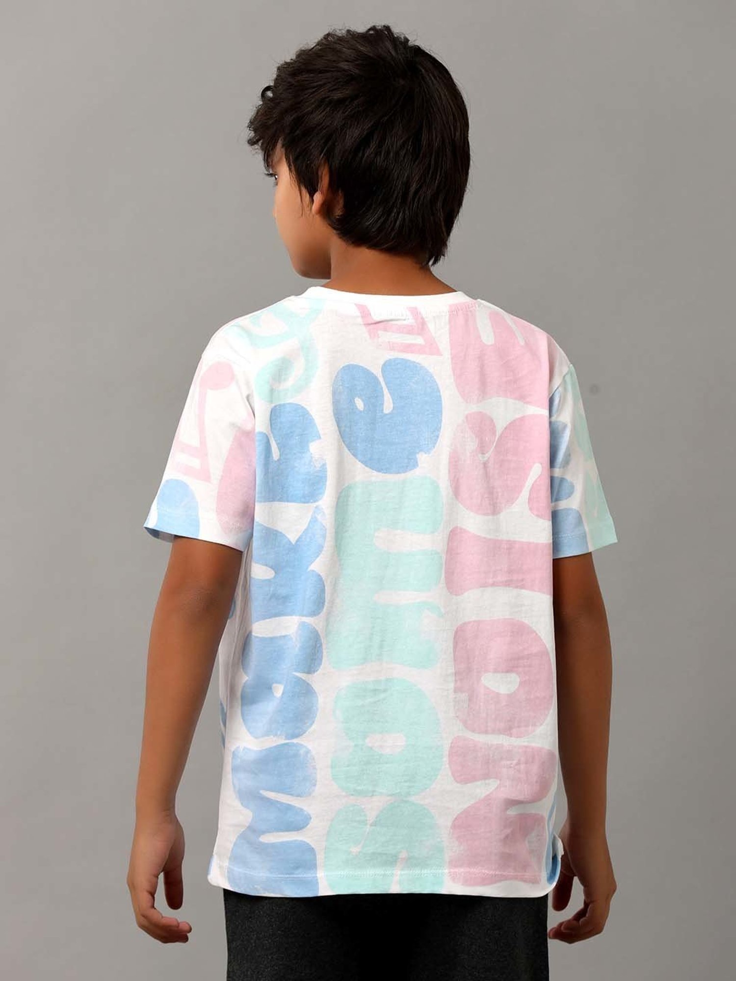 Under Fourteen Only Kids Multicolor Cotton Printed T-Shirt