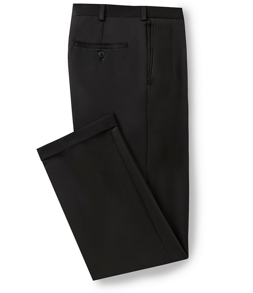 Roundtree & Yorke Travel Smart Non-Iron Pleated Ultimate Comfort Microfiber Dress Pants