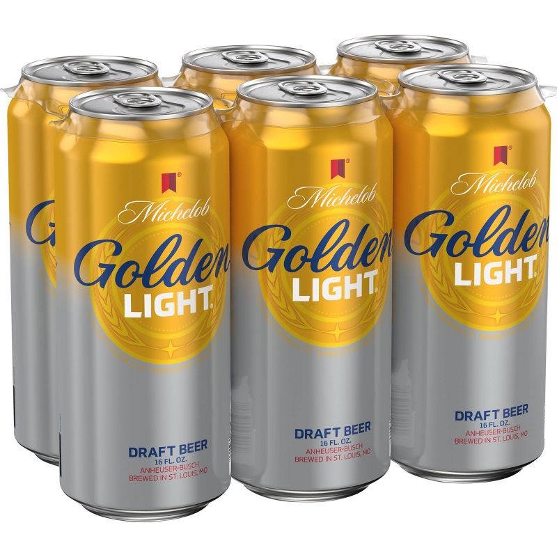 Michelob Golden Light Draft Beer - 6pk/16 fl oz Cans