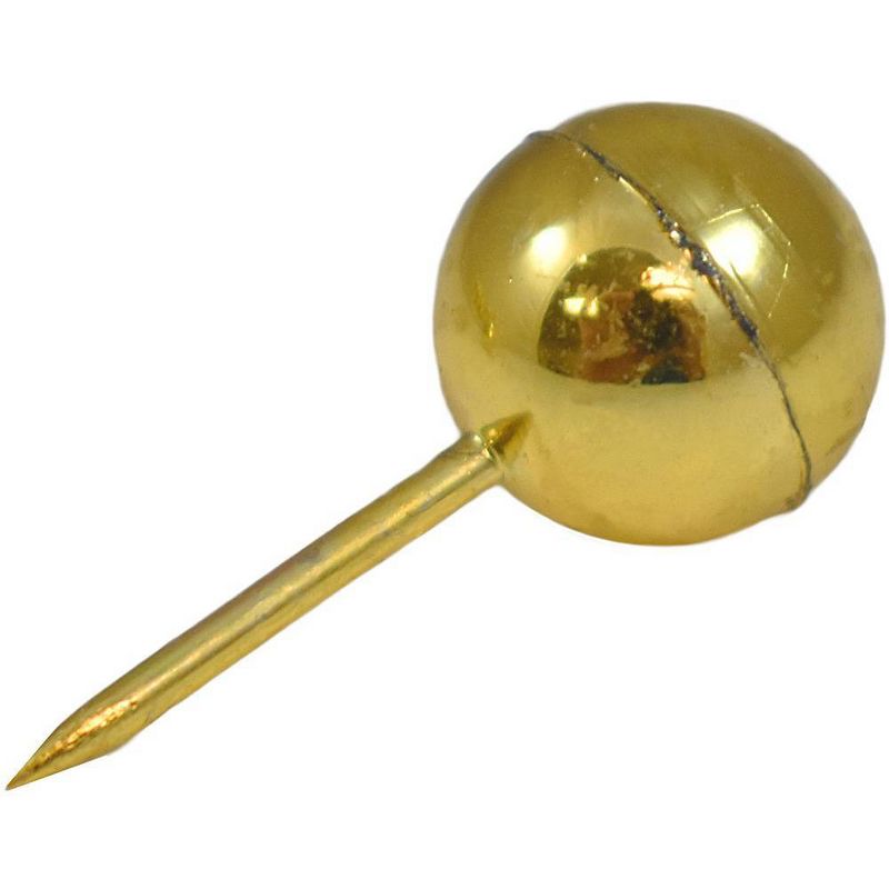 JAM Paper 100pk Colorful Round Head Push Pins - Gold