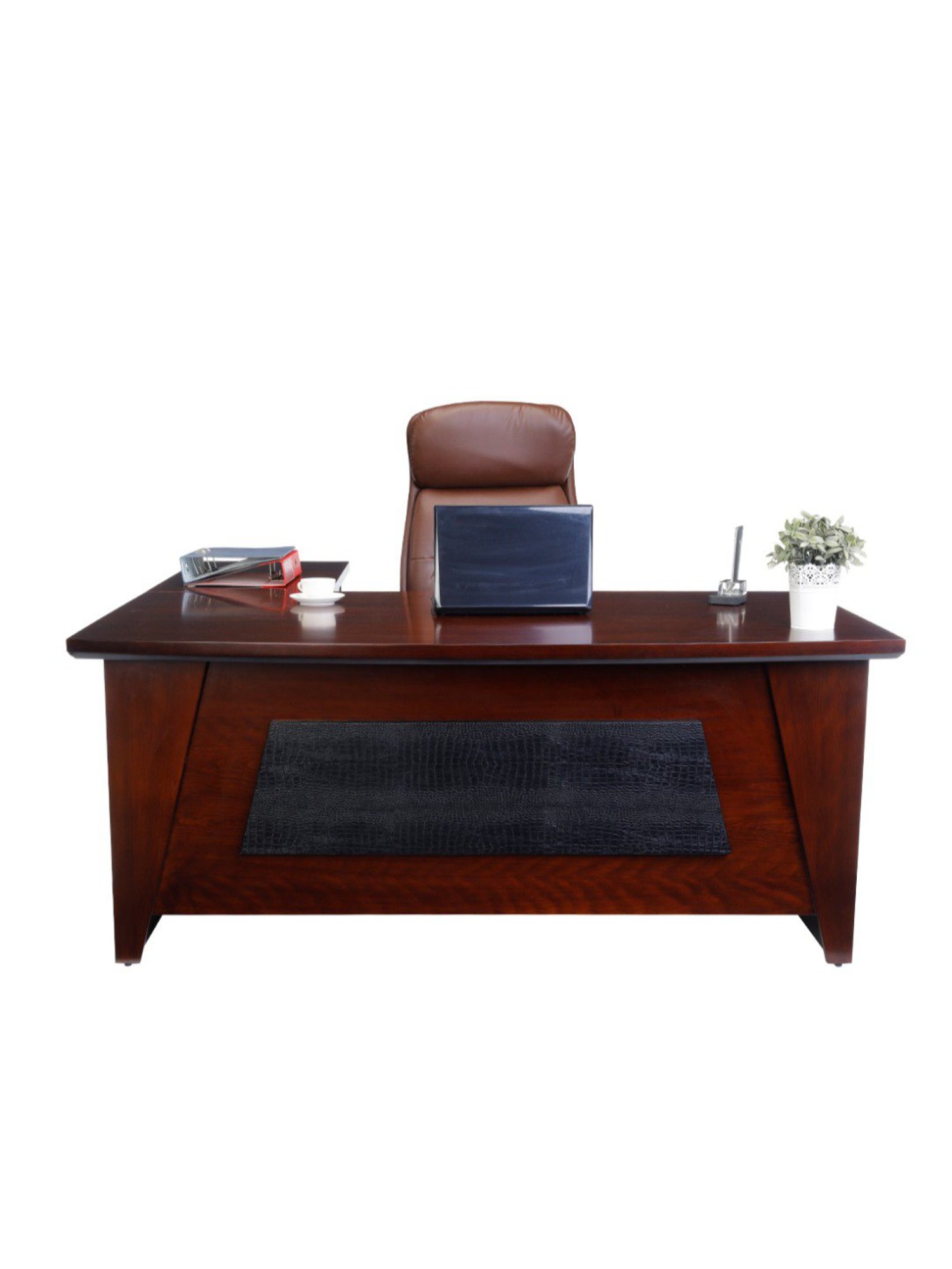 Durian Bliss Black Premium Leatherette Executive Chair