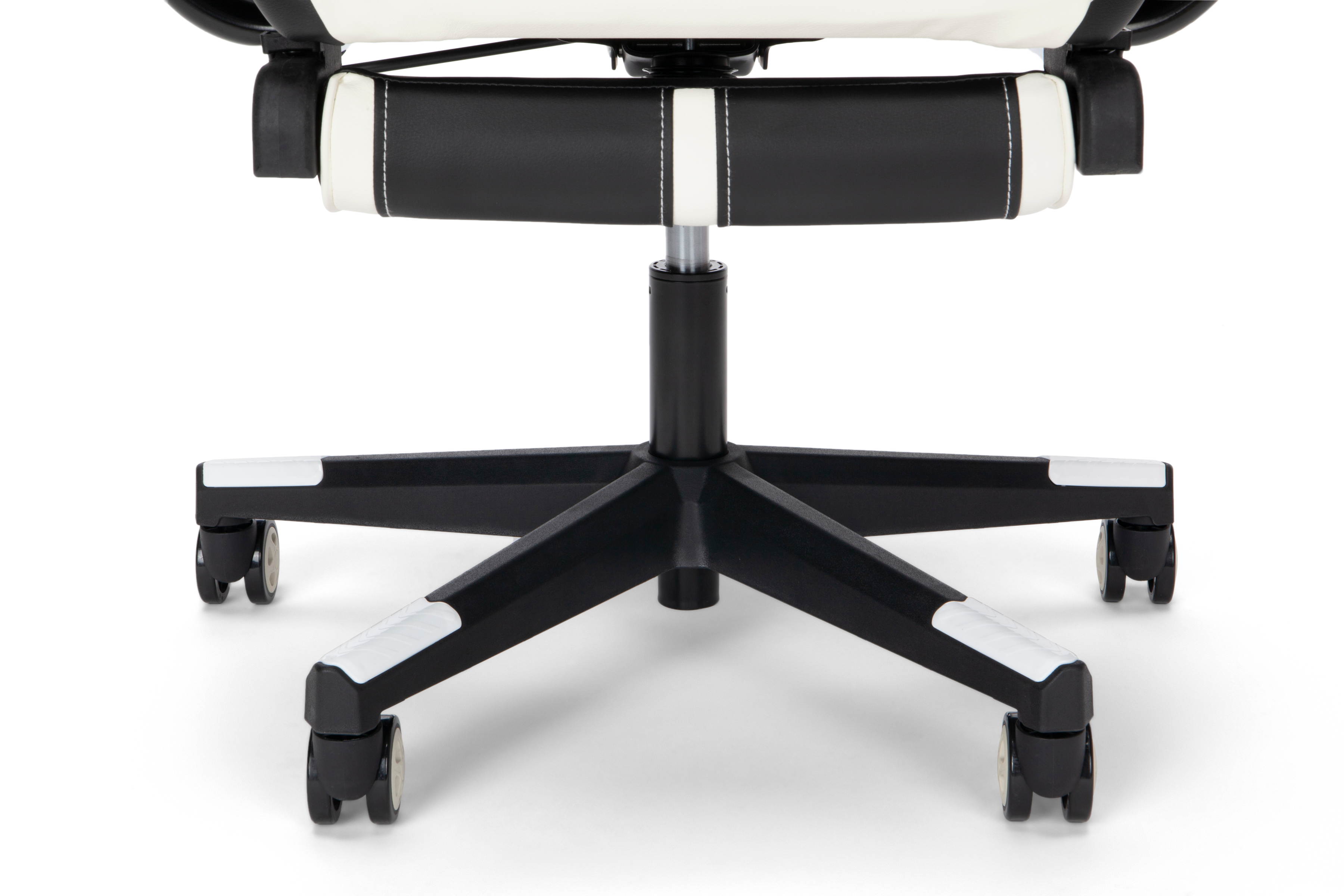 Essentials Collection High Back PU Leather Gaming Chair, with Extendable Footrest, in White (ESS-6075FR-WHT)