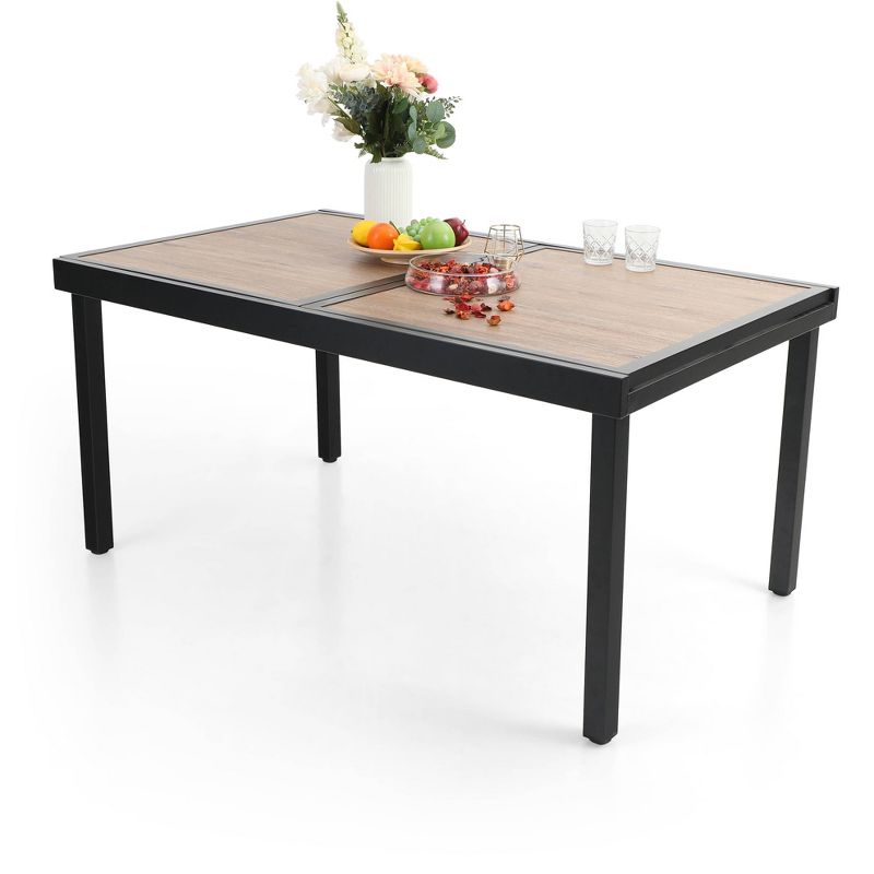 Circi 5pc Outdoor Dining Set - Black and Charcoal - CosmoLiving by Cosmoplitan