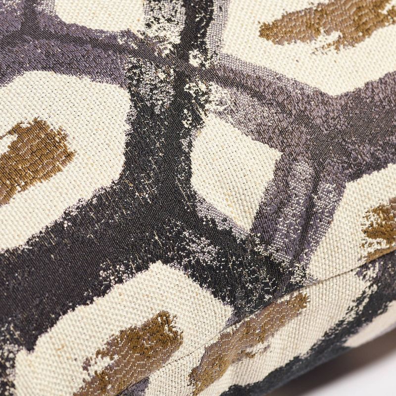 18"x18" Noire Dia Square Throw Pillow Black - Sure Fit