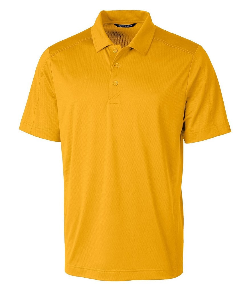 Cutter & Buck Prospect Short-Sleeve Jacquard-Textured Stretch Polo Shirt