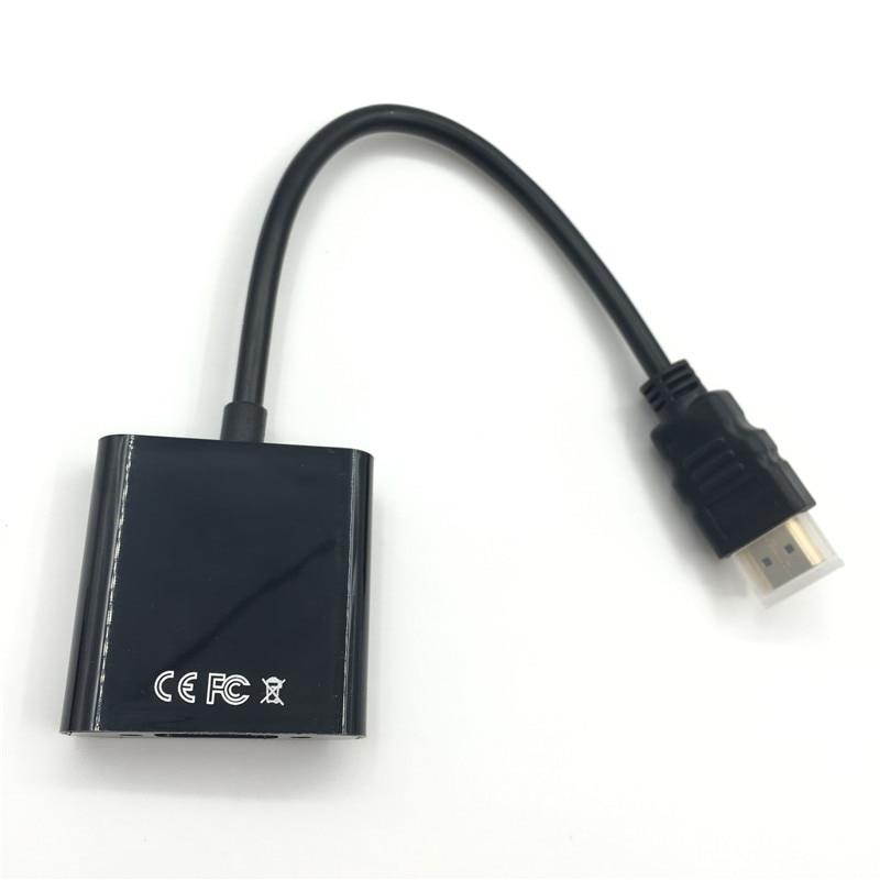 HDMI to VGA Adapter Male To Famale Converter Adapter 1080P Digital to Analog Video Audio For PS4 PC Laptop Tablet TV
