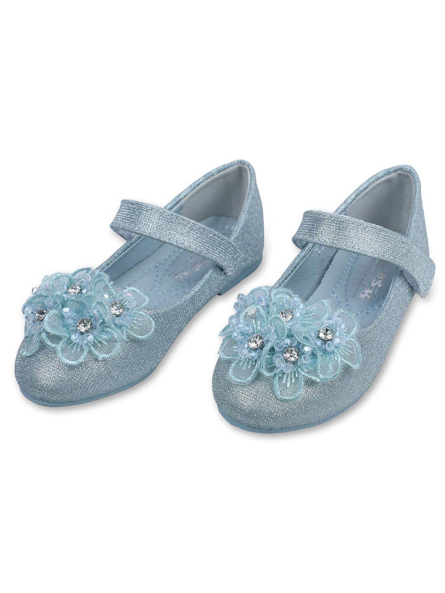 Baby Moo Kids Blue Bash Princess Frozen Theme Mary Jane Shoes