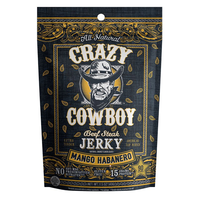 AriZona Crazy Cowboy Mango Habenero Beef Jerky - 1.5oz Stick