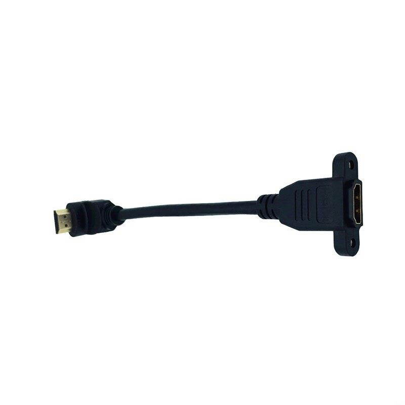 HDMI 4K*2k Cable HDMI 2.0V 60Hz, UP angle male to female panel mountextension cable 0.15m
