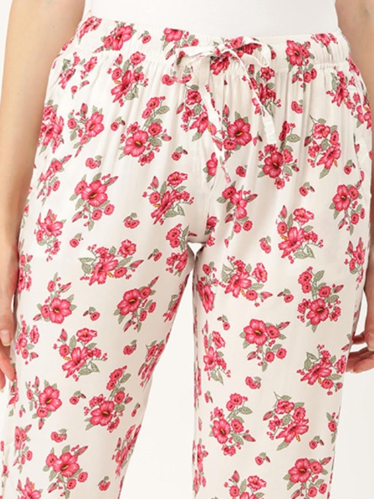 Clt.s Off White Printed Joggers