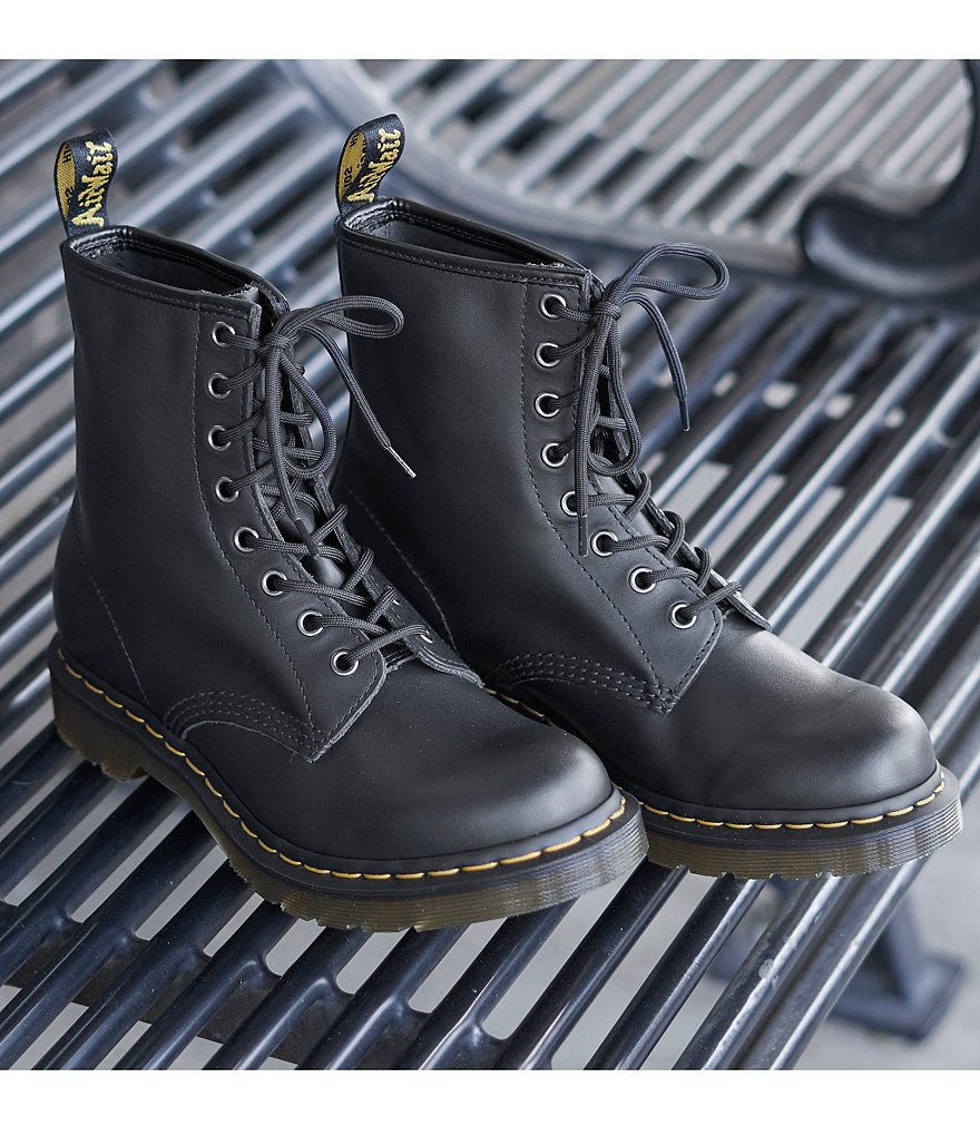 Dr. Martens Women's 1460 Black Nappa Combat Boots