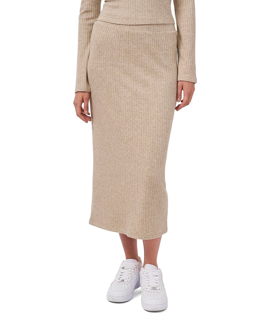 1. STATE Rib Knit Midi Coordinating Pencil Skirt