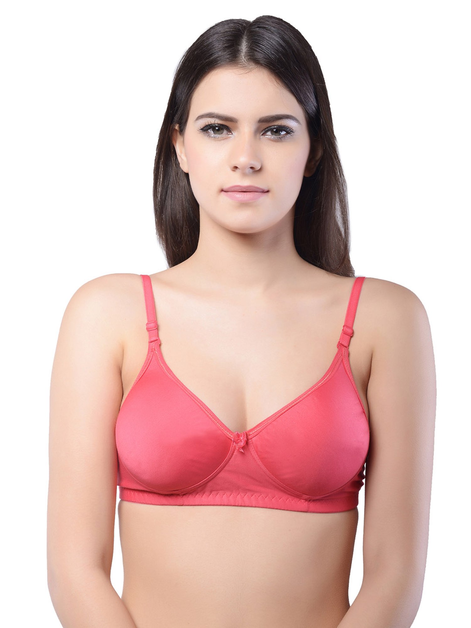 Lady Lyka Multicolor Non Wired Padded T-Shirt Bra (Pack Of 2)