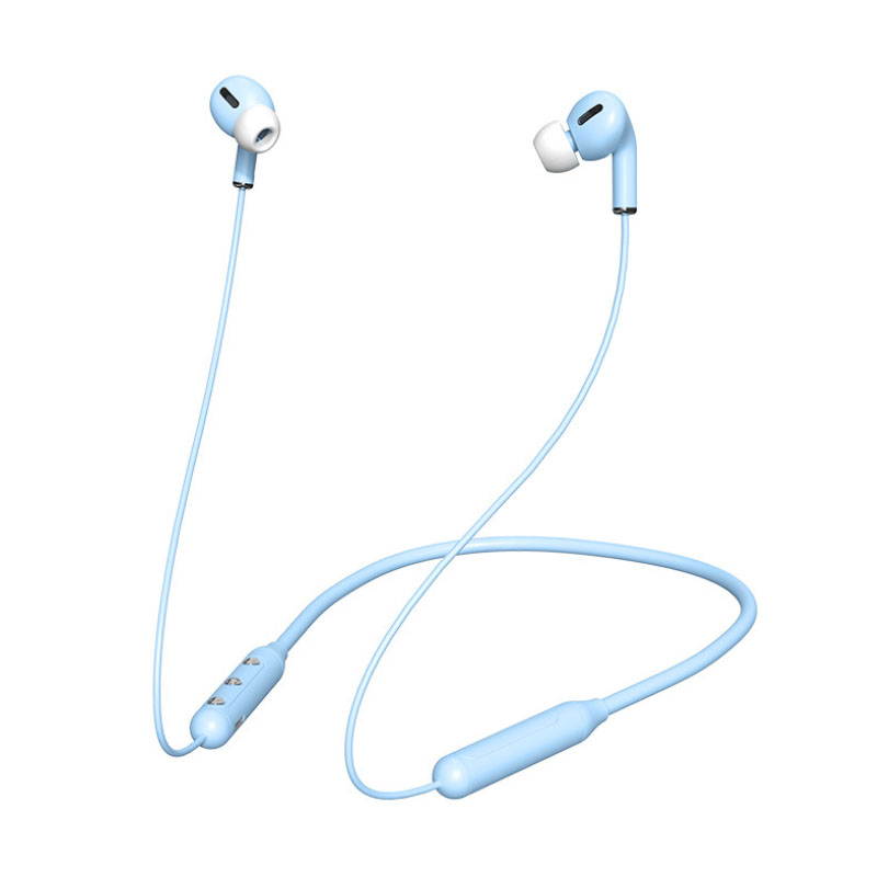 Hanging Neck Bluetooth Sports Headphone Waterproof with Noise Cancelling Bulit-in Mic in-Ear Earbuds for Video/Conference Call/Workout/Running/Gym