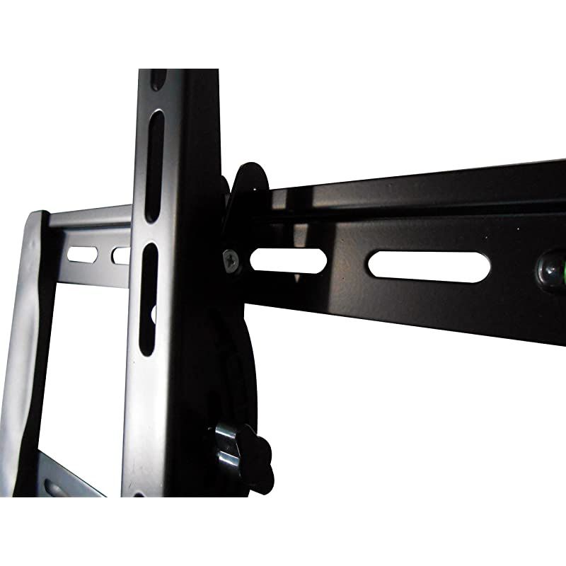 TV Wall Mount Bracket LowProfile Fixed Tilting 10&deg; for Flat Screen 32quot 55quot Inch LCD LED 4K Plasma Flat Screen TVs Load Capacity 99 lbs Black 41014
