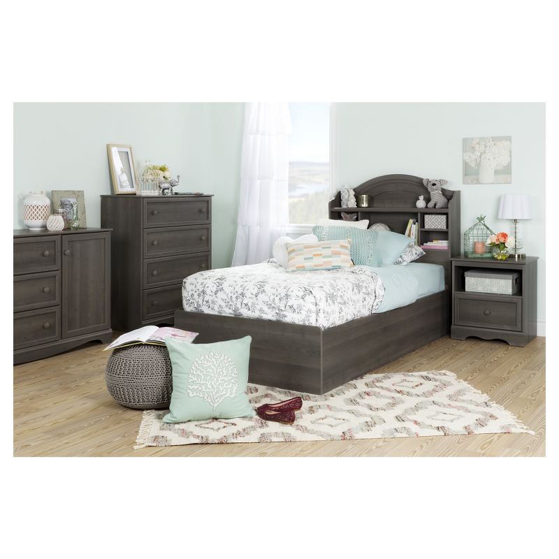 Savannah 3 Drawer Dresser with Door Gray Maple - South Shore