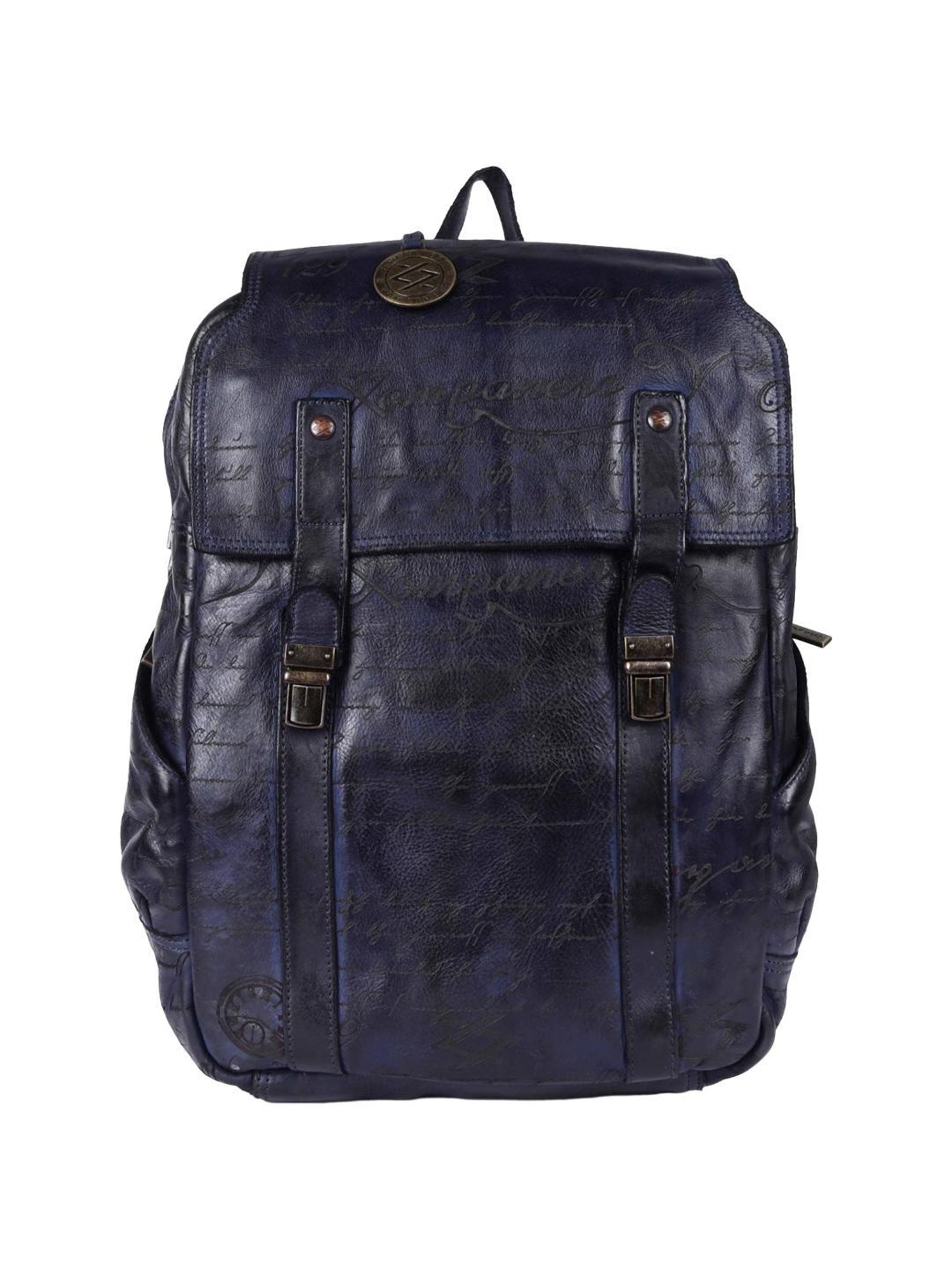 KOMPANERO Maverick Blue Printed Laptop Backpack