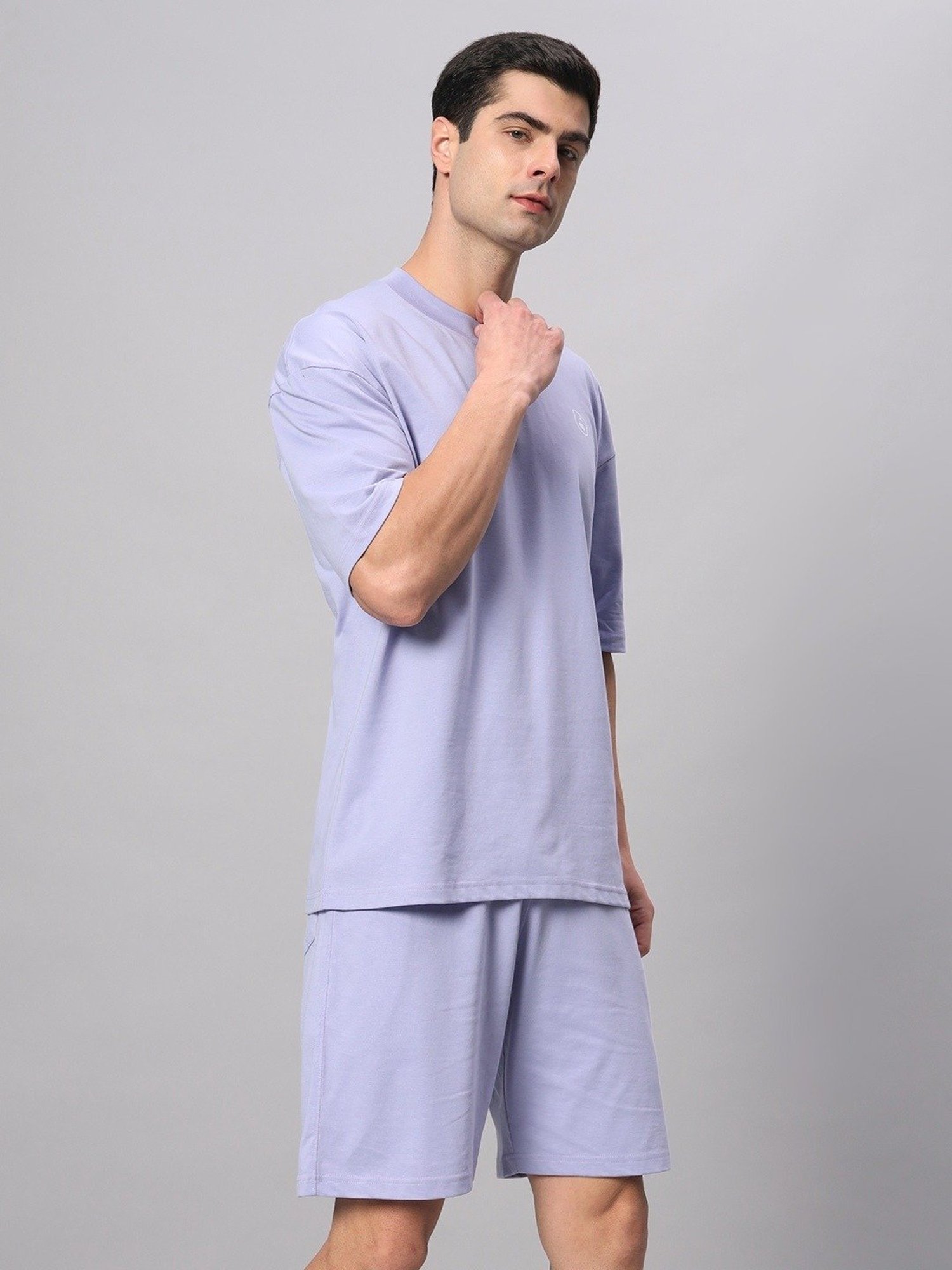 Griffel Lavender Cotton Loose Fit Co-Ord Set