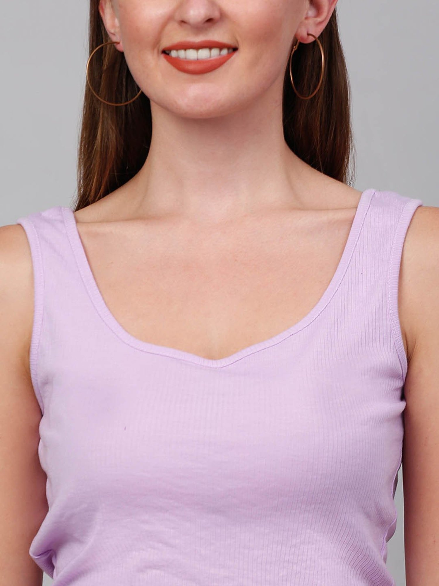 NEUDIS Lavender Crop Top