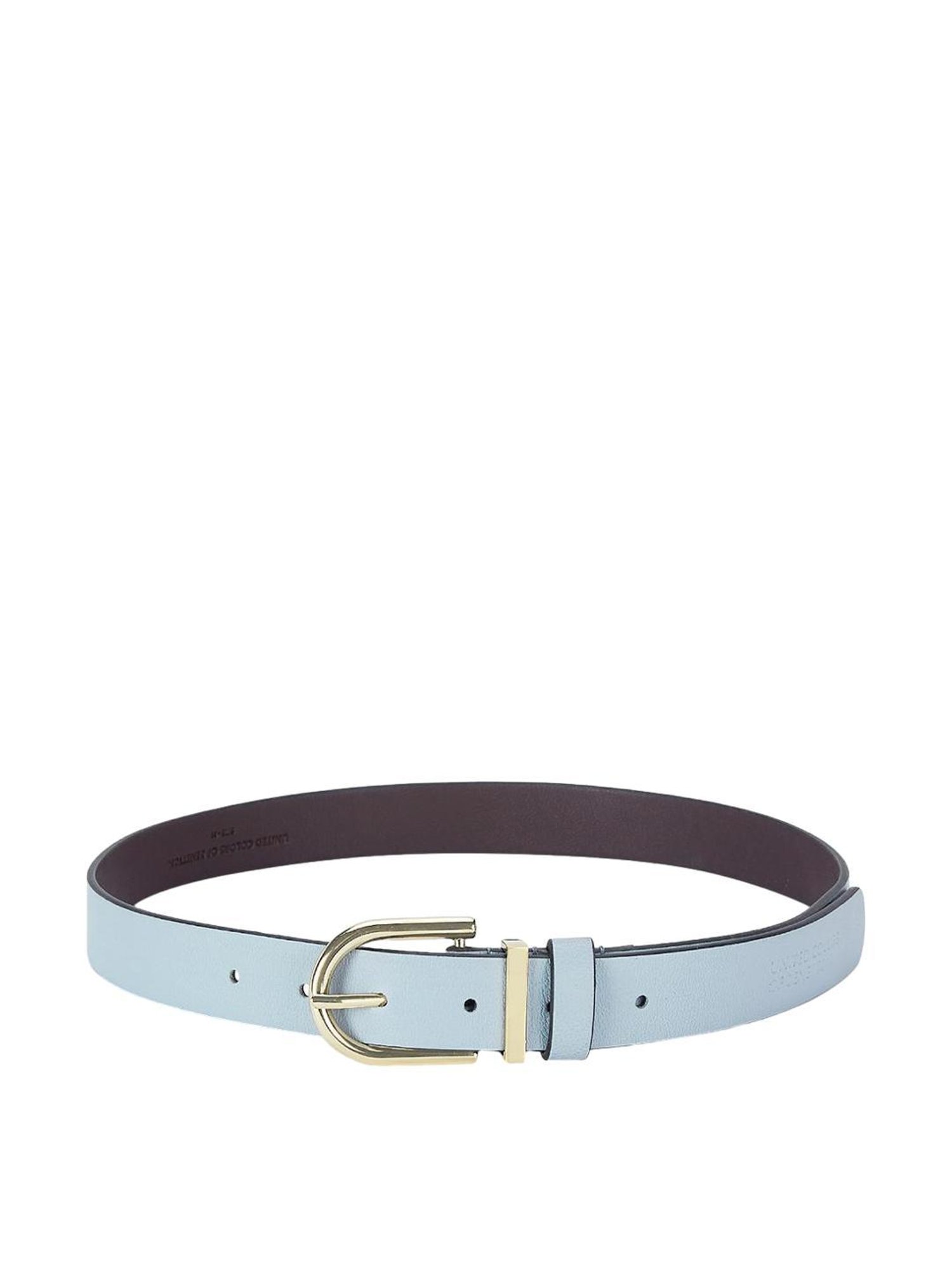 United Colors of Benetton Haven Blue Narrow Belt for Women