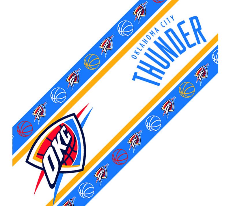 Set of 4 NBA Wall Border Set Self-Stick Basketball Team Logo Borders - Oklahoma City Thunder..