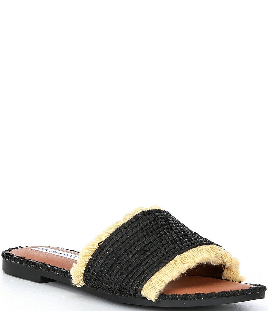 Chelsea & Violet Rafa Fringe Flat Sandals