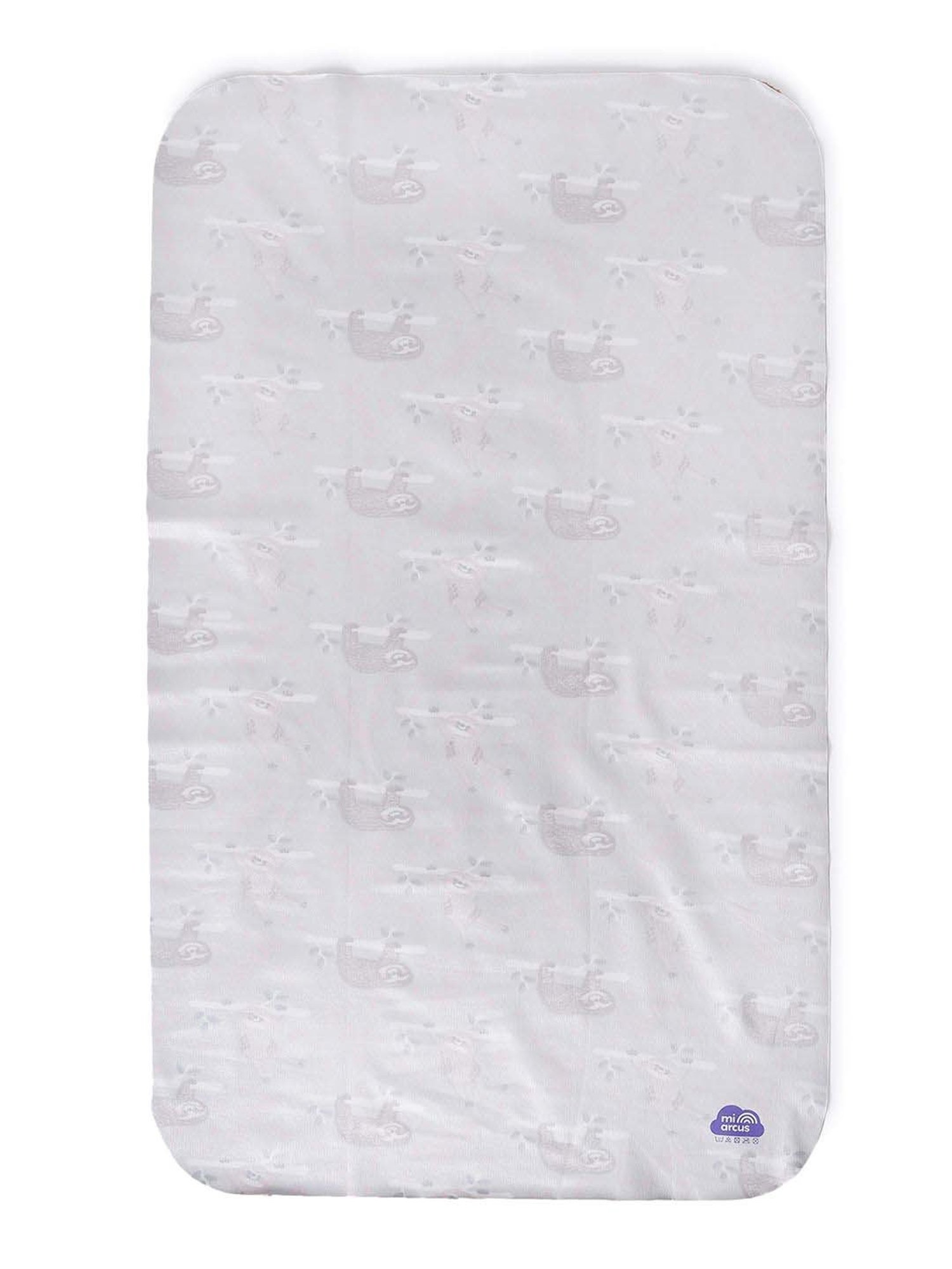 MiArcus Frosty'z Grey Polyester 240 GSM Single Knitted Mattress Protector