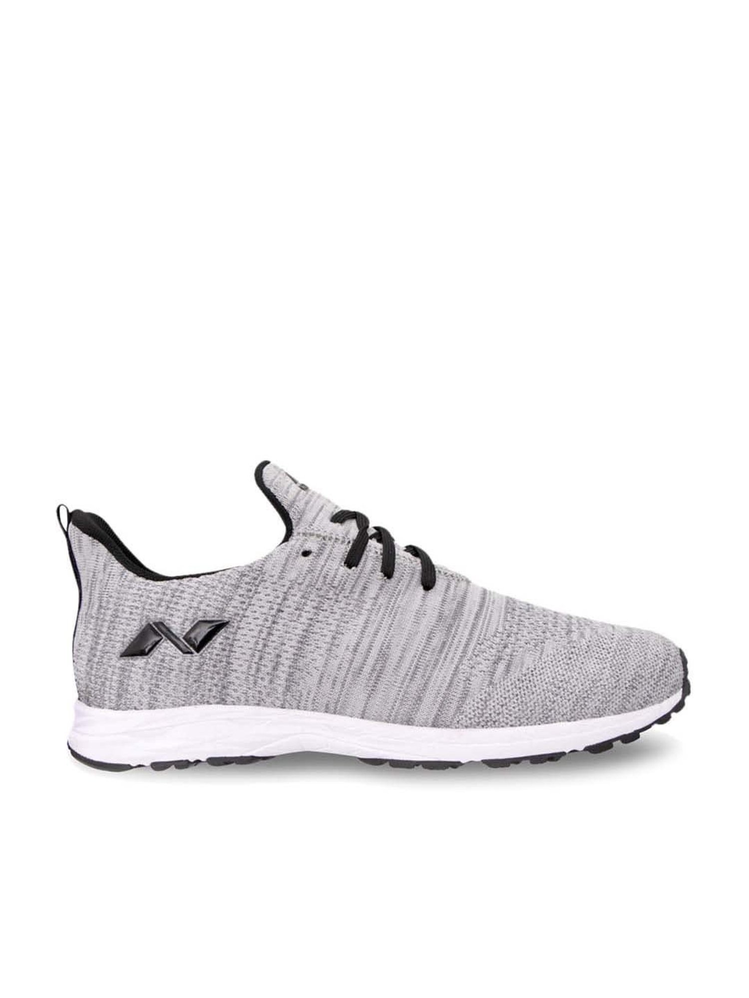 Nivia Men's Impulse Knitted Grey Running Shoes