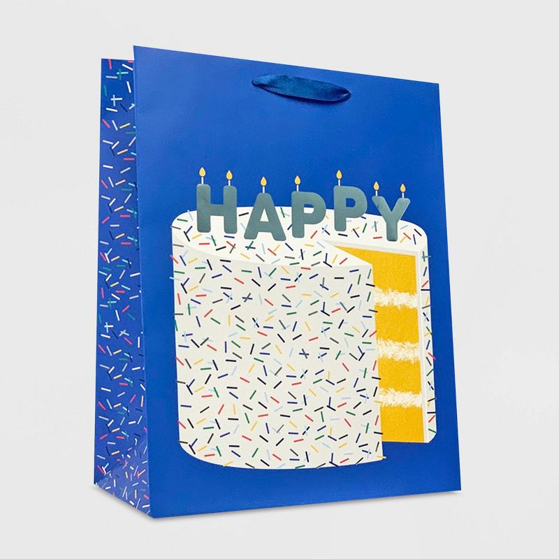 Medium Happy Cake Gift Bag Blue - Spritz™