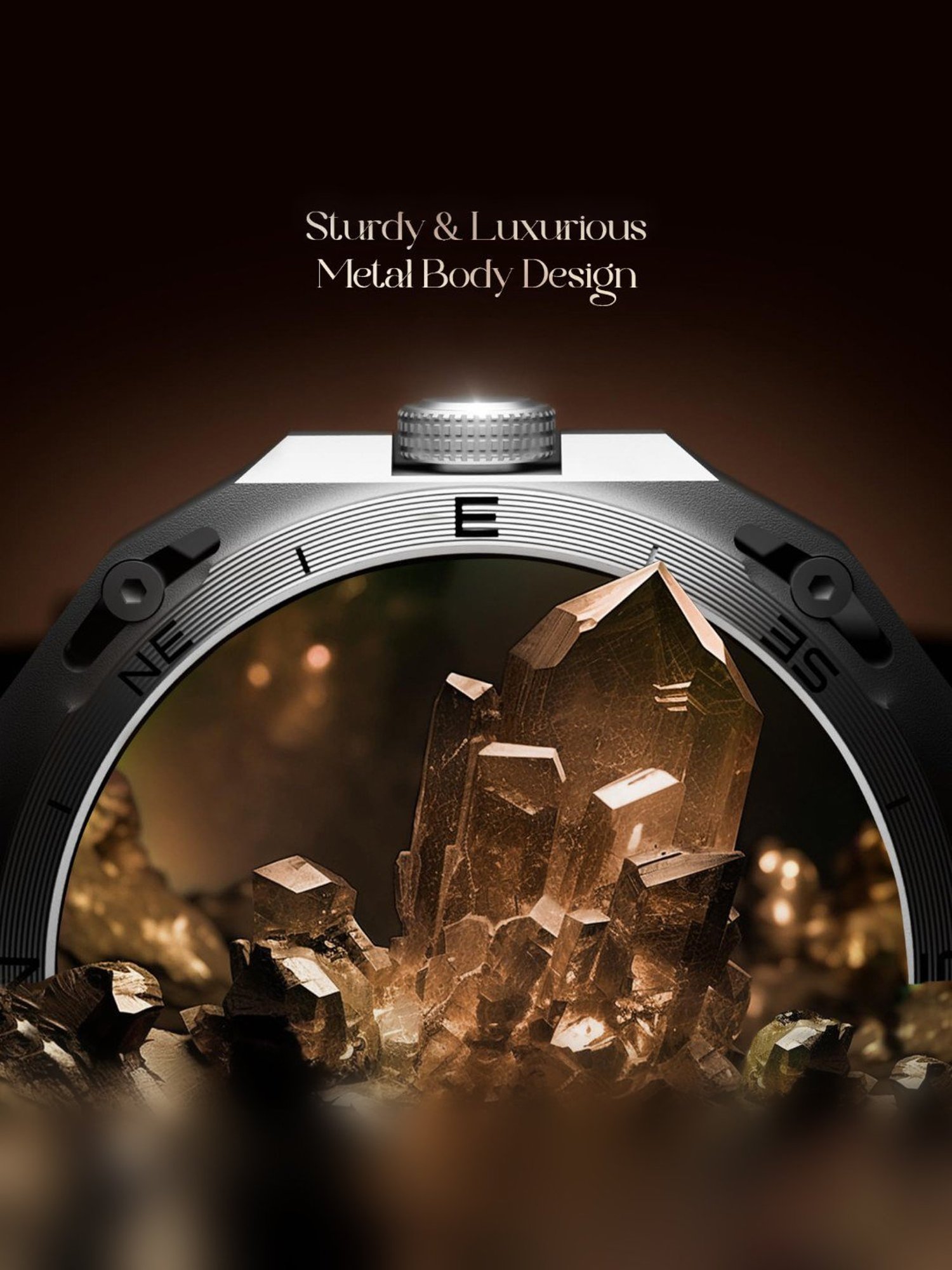 Boat Enigma Z20 Smartwatch with 1.51 inch HD Display & Voice Assistant (Brown leather)