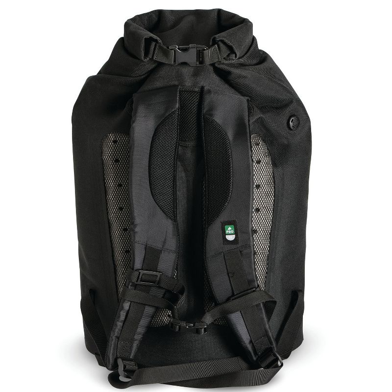 IceMule 1014-BK Pro Large Collapsible Portable Soft Sided Roll Top 23 Liter 18 Can Lightweight Insulated Waterproof Leak Proof Backpack Cooler Bag