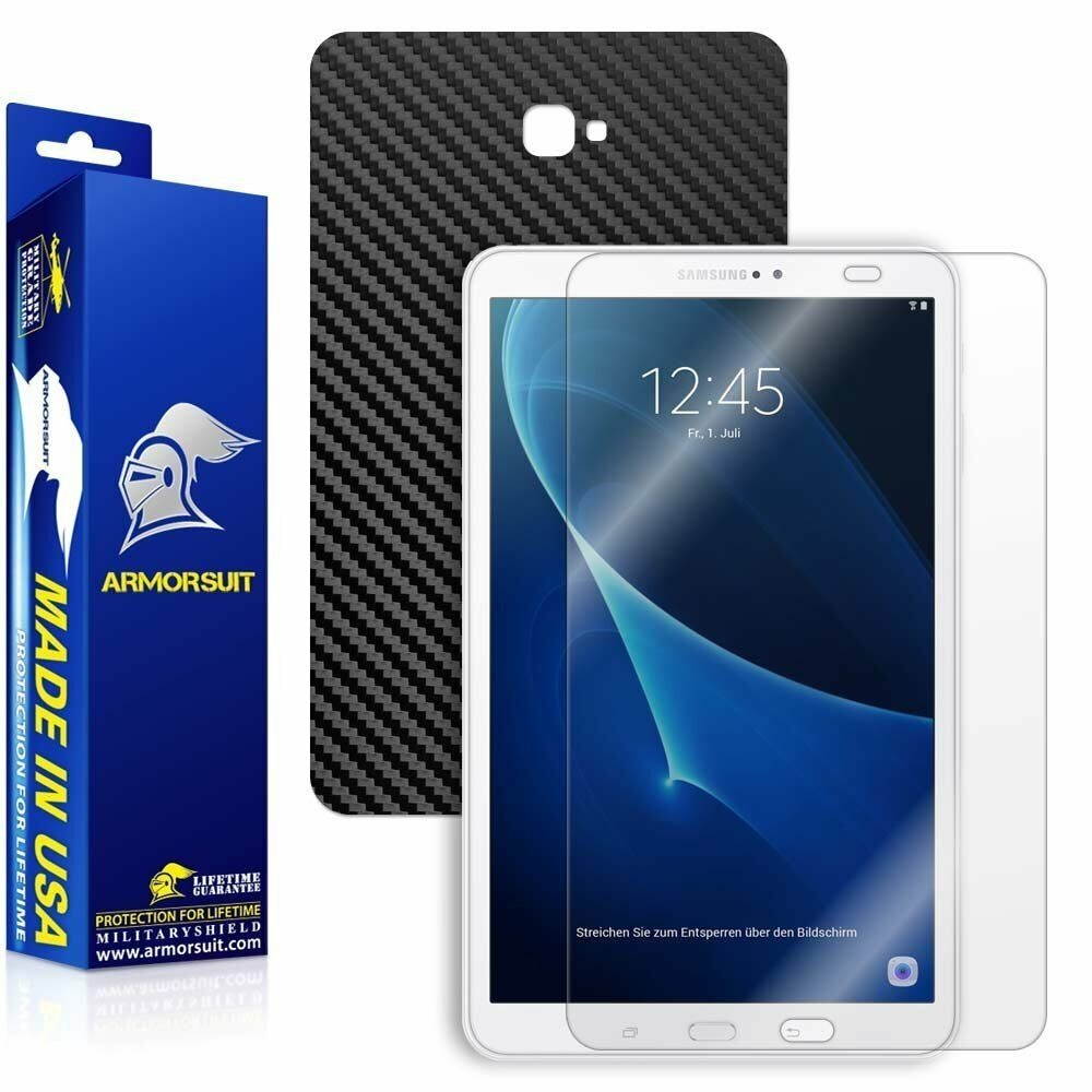 ArmorSuit Samsung Galaxy Tab A 10.1 (2016) NO S PEN Screen + Black Carbon Fiber