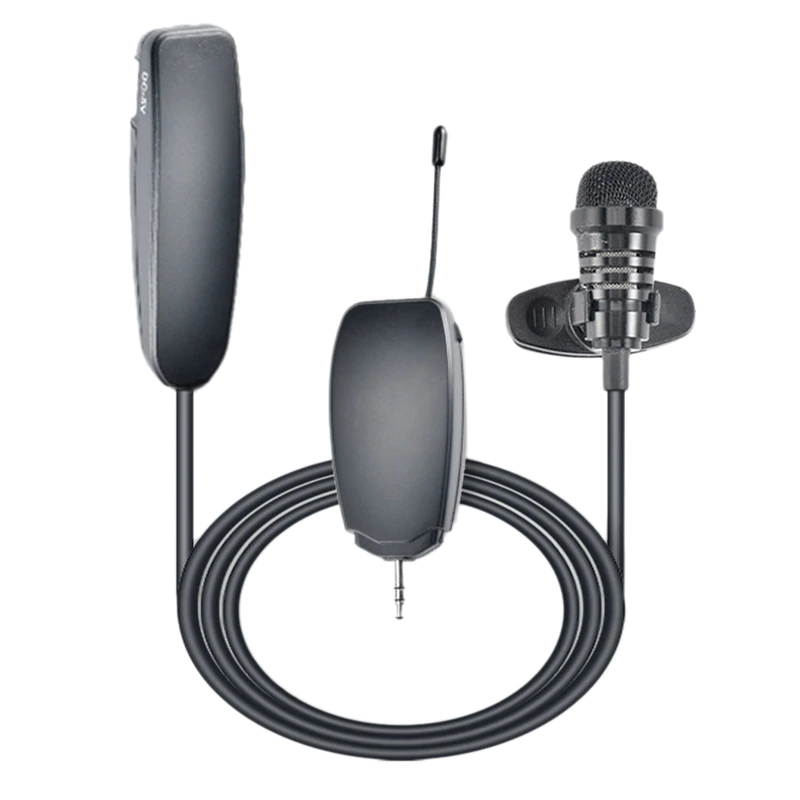 Lejiahong UHF Wireless Microphone Headset Lavalier Lapel Mic Voice Amplifier for Live Performance Speech Teaching Travel