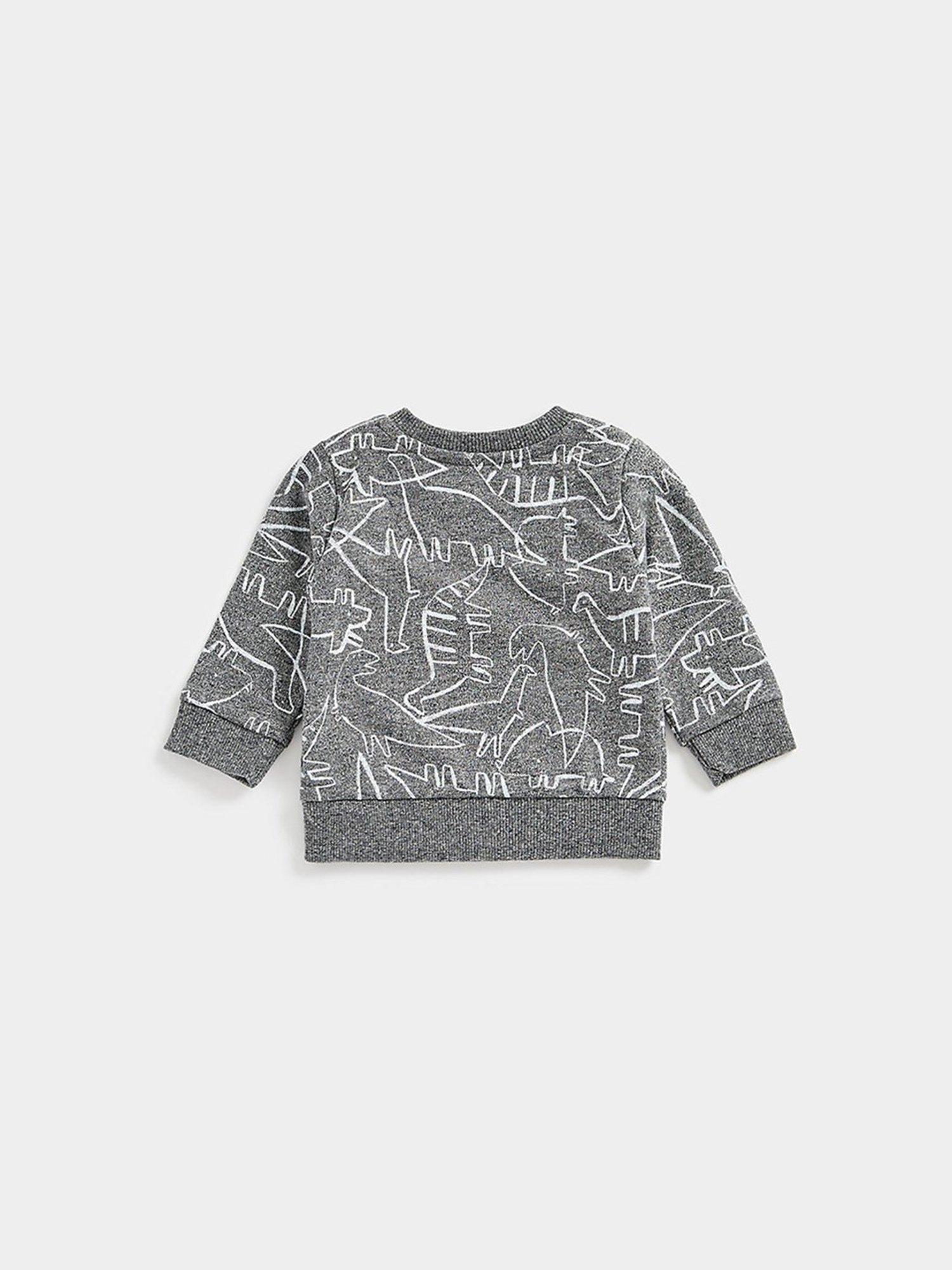 Mothercare Kids Grey Applique Full Sleeves Sweatshirt