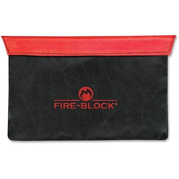 MMF 2320421D0407 Fire-Block Document Portfolio, 15 1/2 X 10 X 1/2, Red/Black