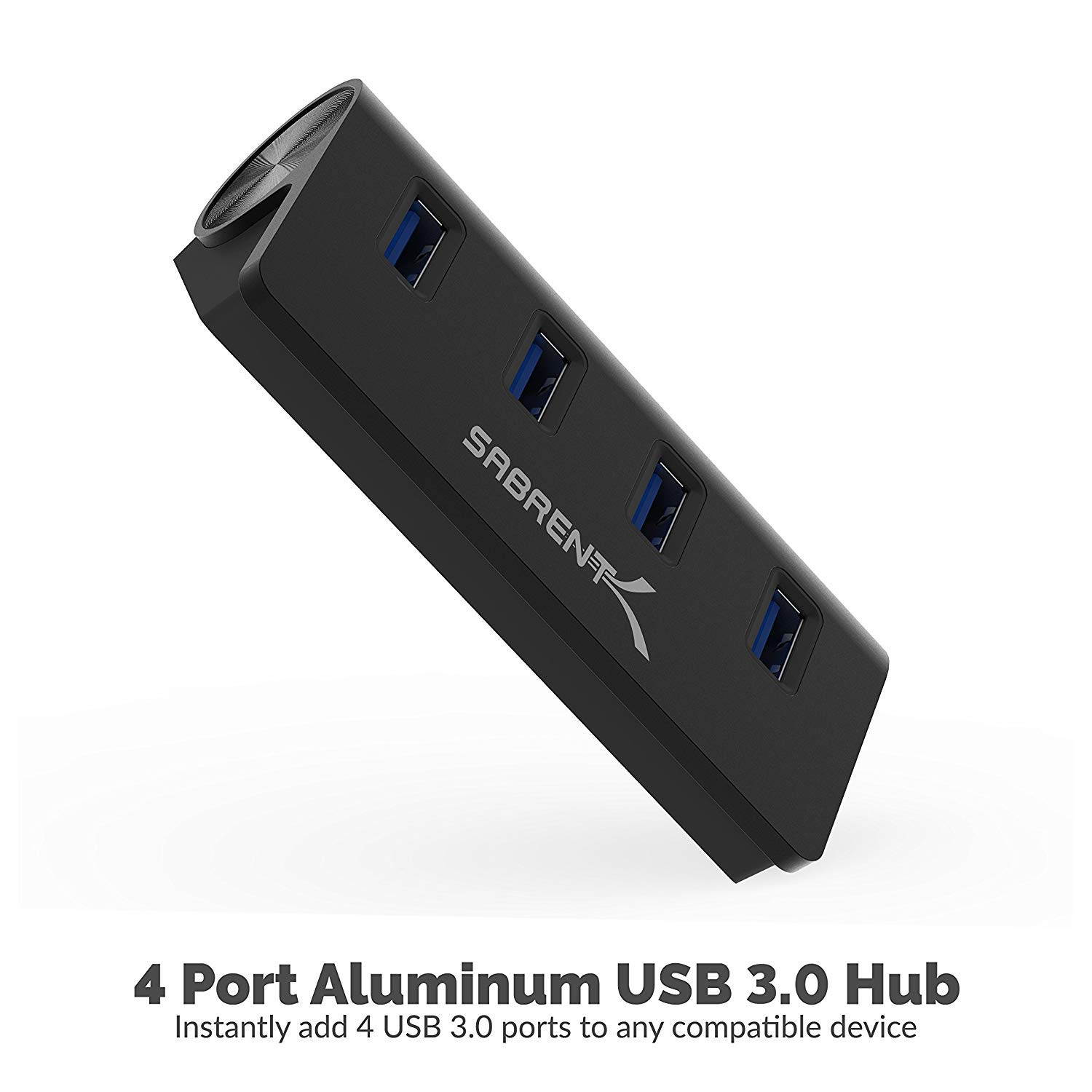 SABRENT HB-MC3B 4 PORT ALUMINUM USB 3.0 HUB