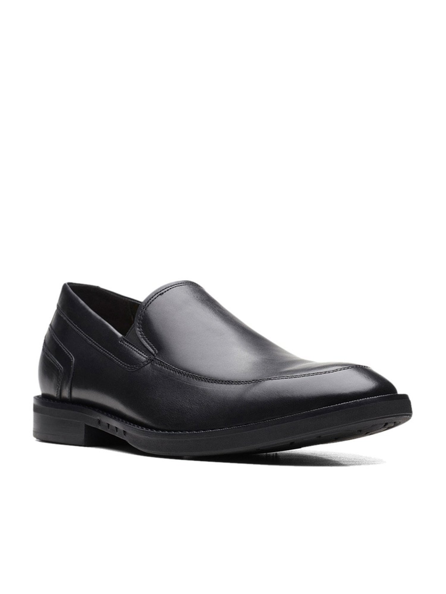 Clarks Men's Un Hugh Step Black Casual Loafers