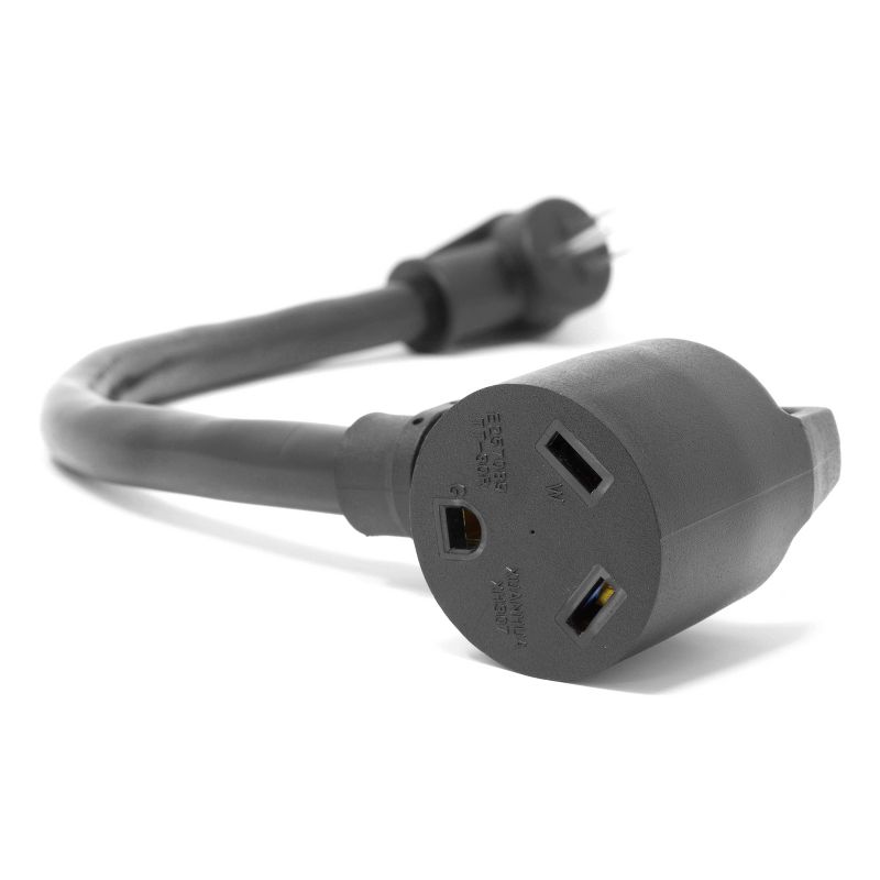 WEN PC3012 120V 15-Amp 1800-Watt Generator to RV Adapter Cord (5-15P to TT-30R)