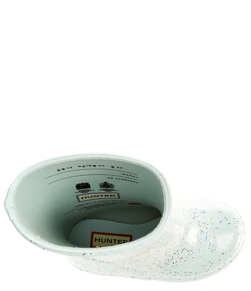 Hunter Girls' First Giant Glitter Waterproof Rainboots (Toddler)