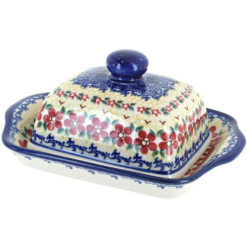 3R Studios Pressed Glass Butter Dish