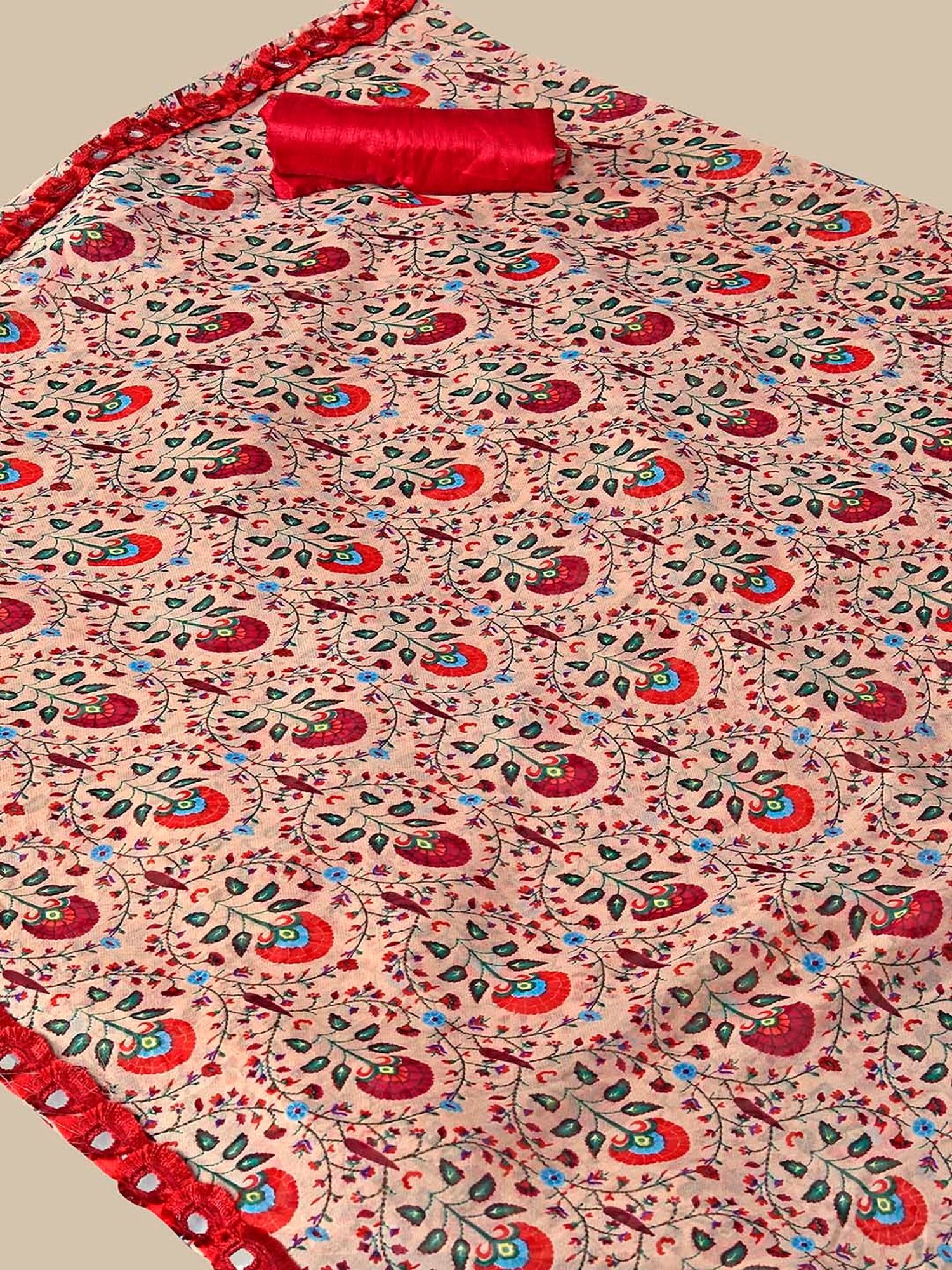 Rangita Multicolor Printed Saree With Blouse