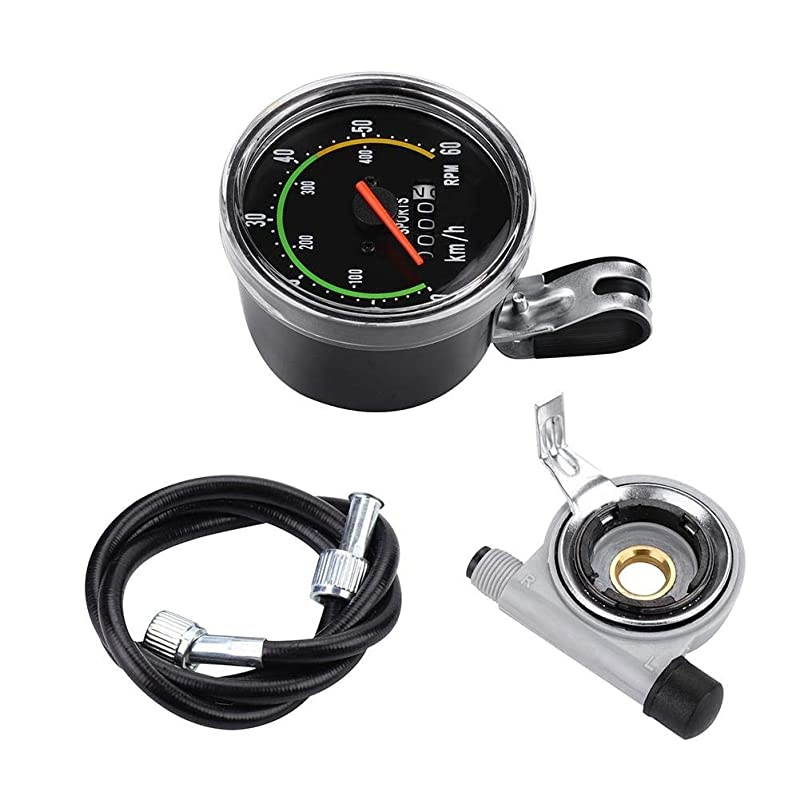 Speedometer, Classic Style Mechanical Bicycle Odometer Cycle Computer