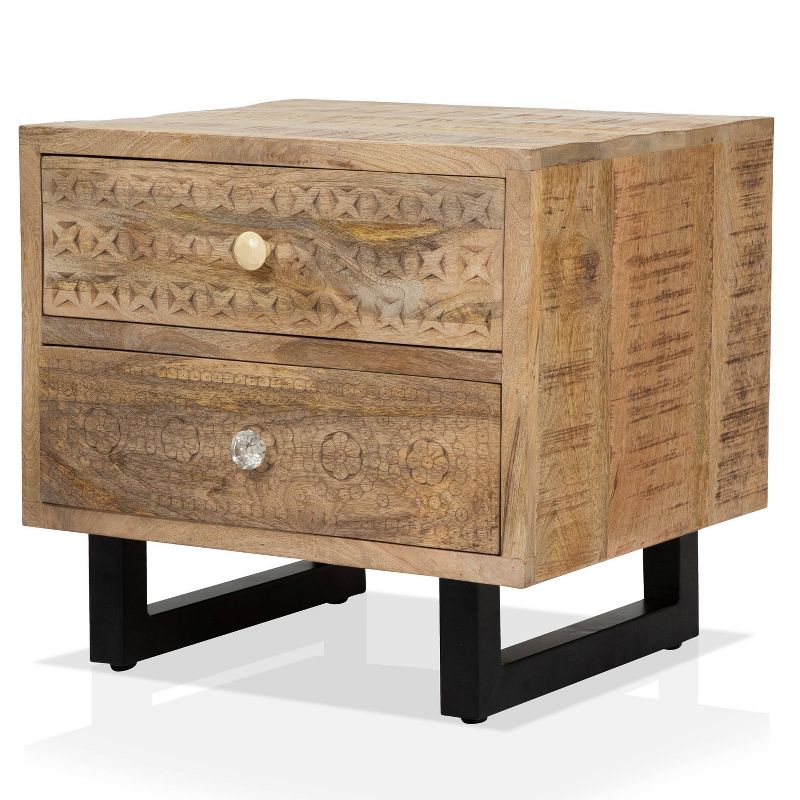 Serreno 2 Drawer Nightstand Natural - HOMES: Inside + Out