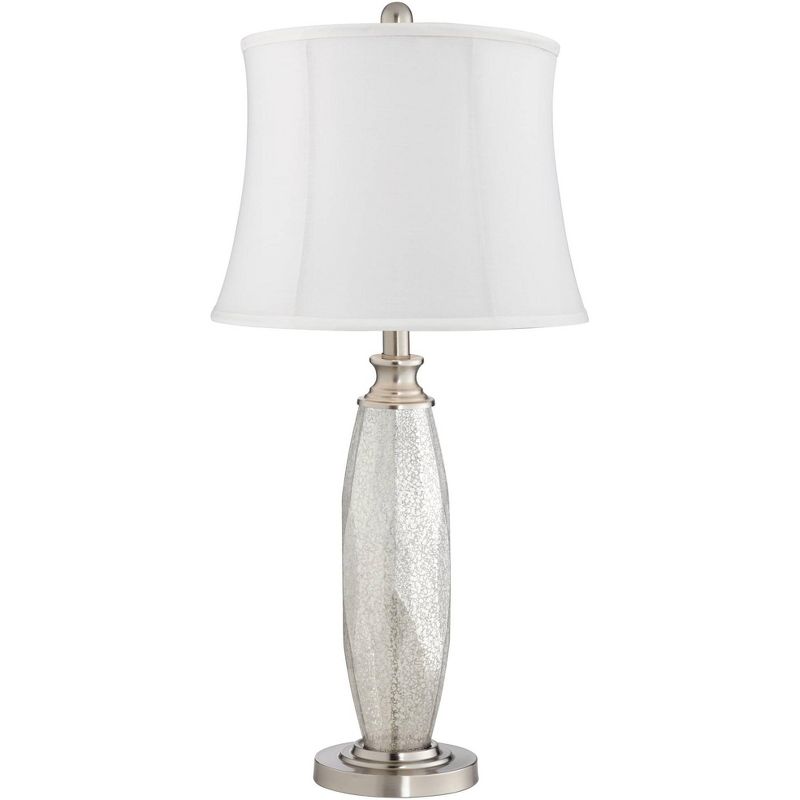 360 Lighting Carol Mercury Glass Cream Shade Table Lamps Set of 2