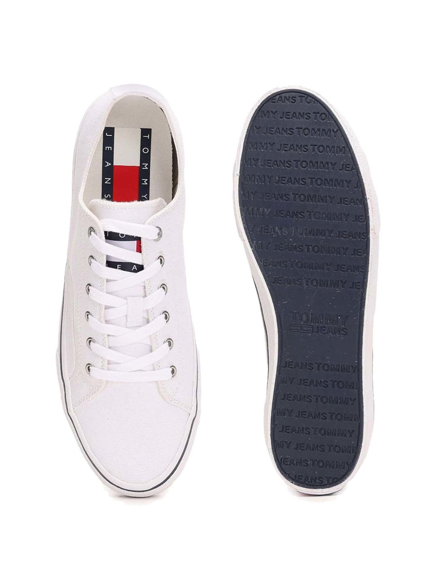 Tommy Hilfiger Men's White Casual Sneakers